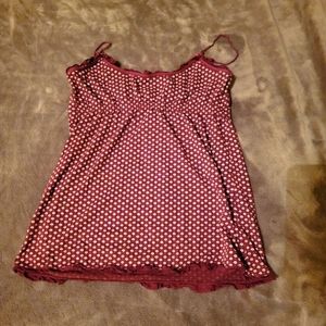 American Eagle Super Cute Maroon Tank Top Size Medium
